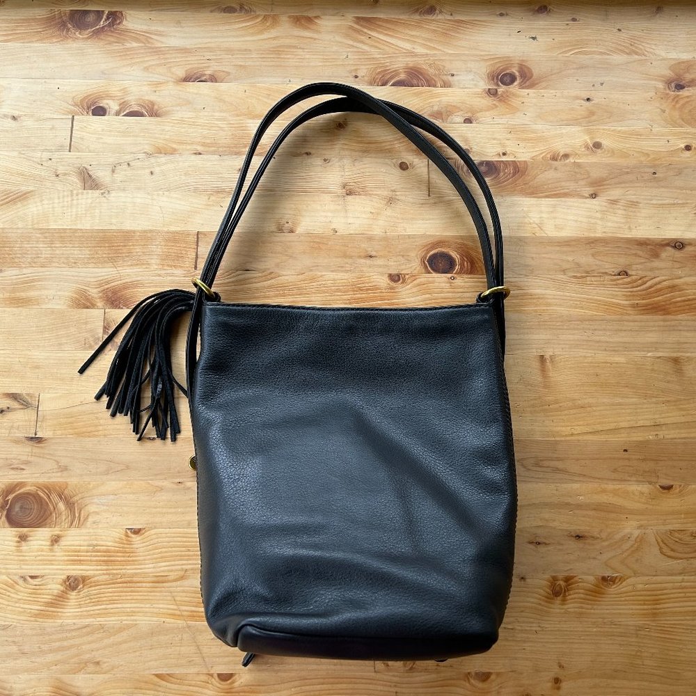 Hobo Blaze black leather convertible purse backpack